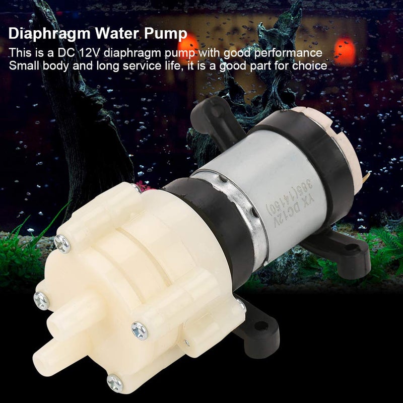 Hyuduo Electric Diaphragm Pump, Self Priming 1.5-2L/Min Fresh Water Sprayer Pump Mini DC 12V for Tea Machine,Water Cooling and Fish Tank - Image 3